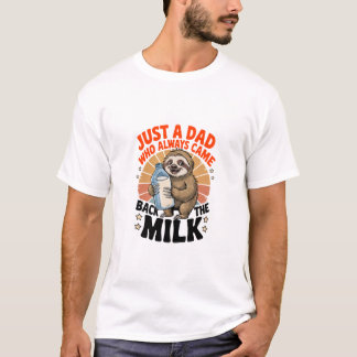 father's day t shirt with sloth