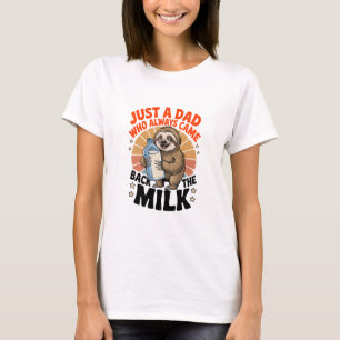 father's day t shirt with sloth