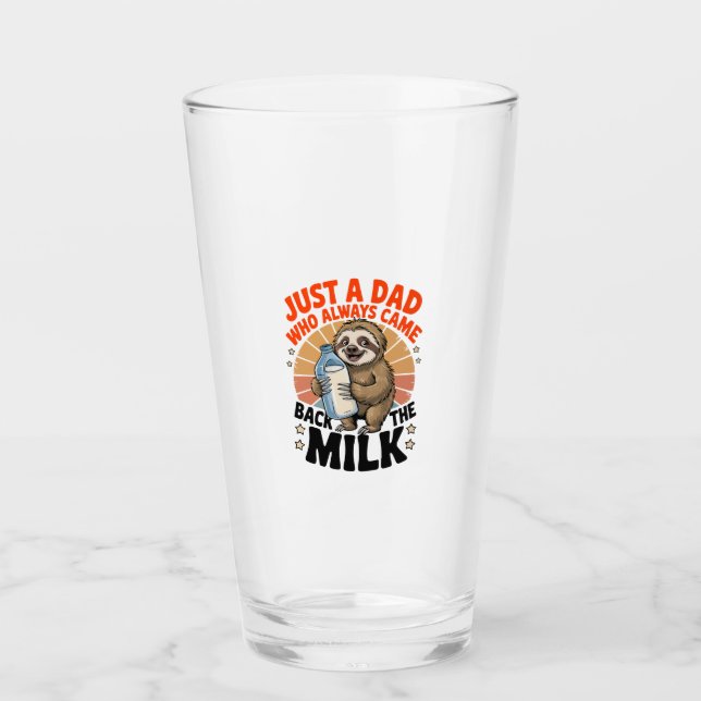 father's day t shirt with sloth glass (Front)
