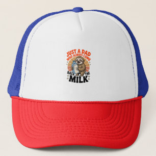 father's day t shirt with sloth trucker hat