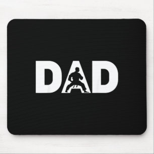 Fathers Day Taekwondo athlete Mens Taekwondo Dad Mouse Pad
