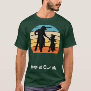 Fathers Day Tee for Dad Son Motocross Biking