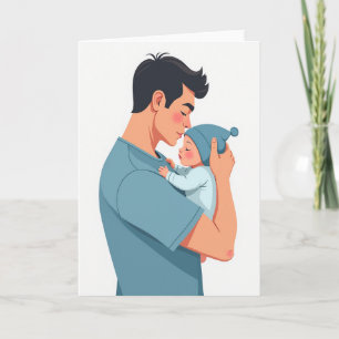 Fathers Day Tenderness Sketch Card