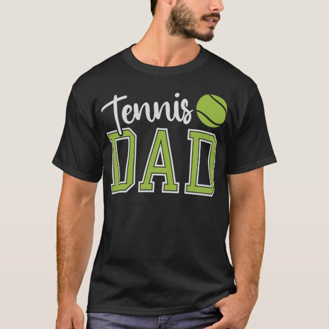Fathers Day Tennis Dad Tennis Lover Dad aba basket T-Shirt (Front)