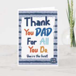 Father's Day - Thank you Card
