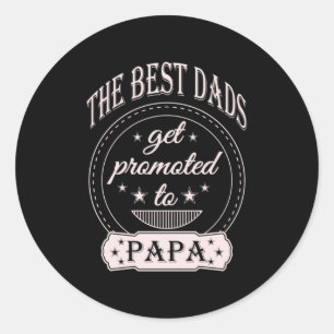 Father's Day The Best Daddy Classic Round Sticker