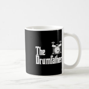 Fathers Day The Drum-father Drummer Musician Dad G Coffee Mug