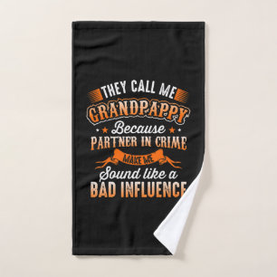 Father's Day They Call Me Grandpappy Hand Towel