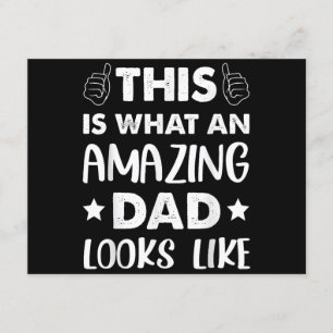 Fathers Day This Is What An Amazing Dad Looks Like Enclosure Card