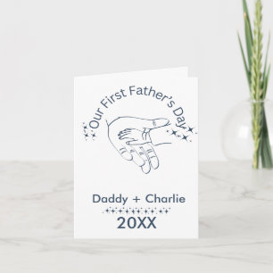 Father's Day Tiny hand Folded Greeting Card