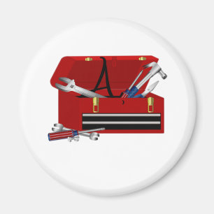 Father's Day Tool Box Initial A Magnet