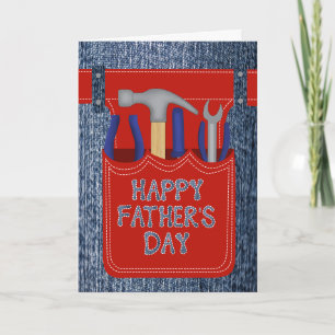 Fathers Day Tools in a Tool Belt Card