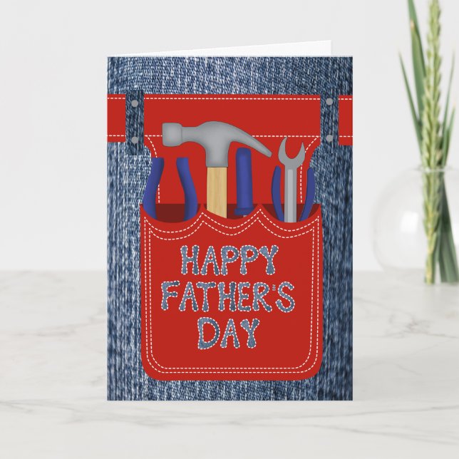 Fathers Day Tools in a Tool Belt Card (Front)