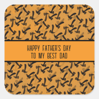 Father's Day Tools Square Sticker