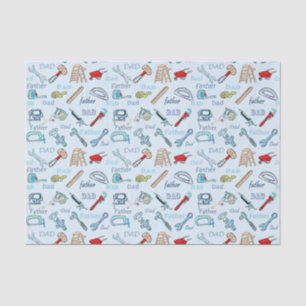 Father's Day Tools Tissue Paper