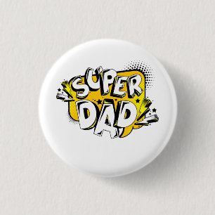 FATHER'S DAY TSHIRT 3 CM ROUND BADGE