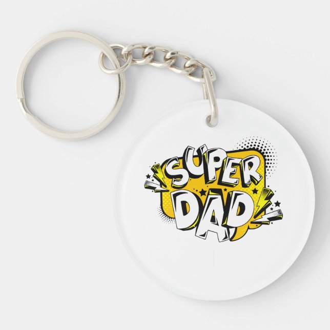 FATHER'S DAY TSHIRT  KEY RING (Front)