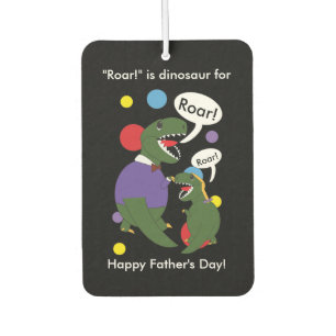 Fathers Day Tyranosaurus Rex Daughter Personalise  Car Air Freshener
