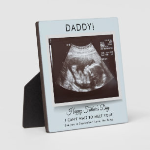 Fathers Day Ultrasound Pregnancy Announcement Dad Plaque