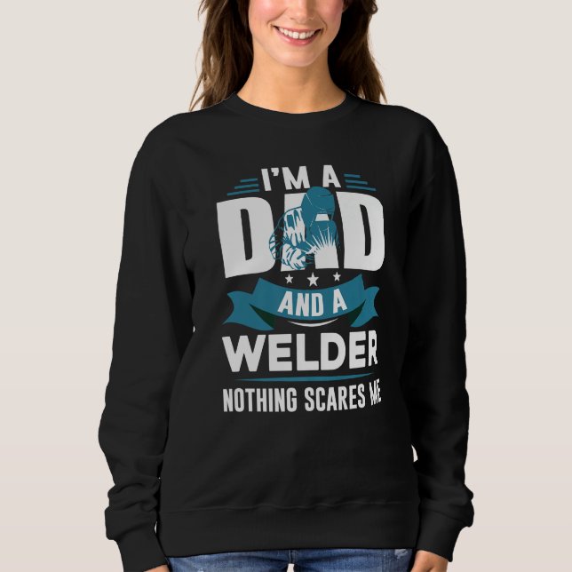 Father's Day  USA Patriotic Welder Dad Sweatshirt (Front)