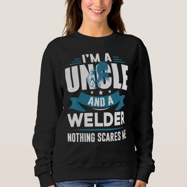 Father's Day  USA Patriotic Welder Uncle Sweatshirt (Front)