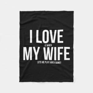 Father's Day Video Game Dad  Fleece Blanket