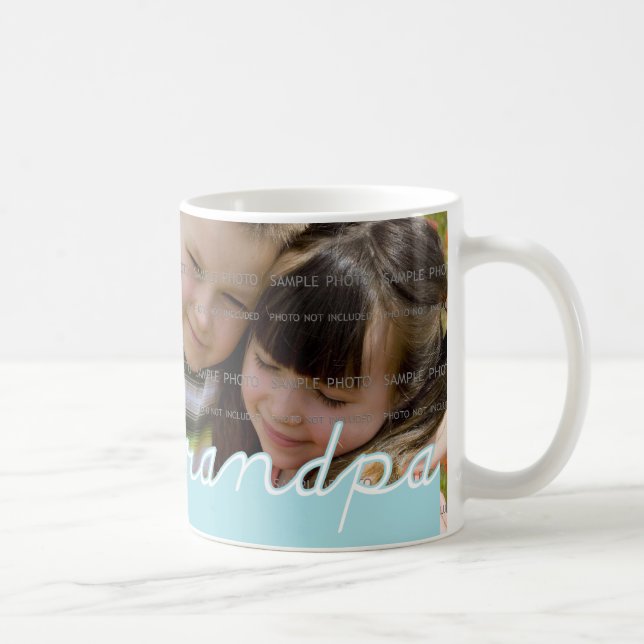 Father&#x27;s Day &quot;We Love Grandpa&quot; Mug with Photo (Right)