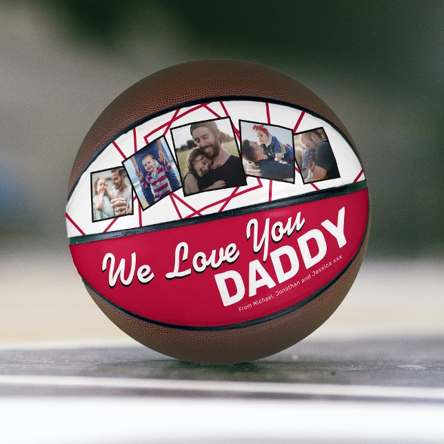 Father's Day | We Love You Daddy Photo Basketball (Creator Uploaded)