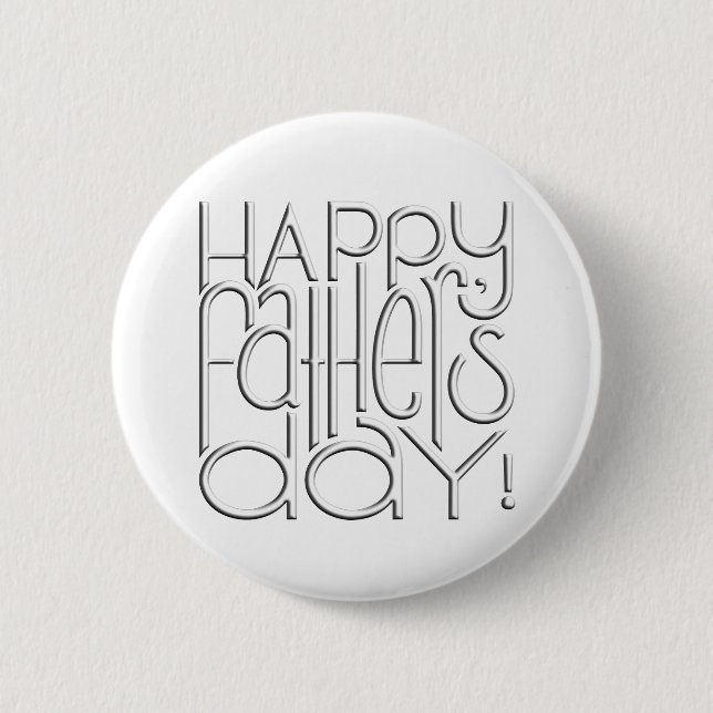 Fathers Day white Button (Front)