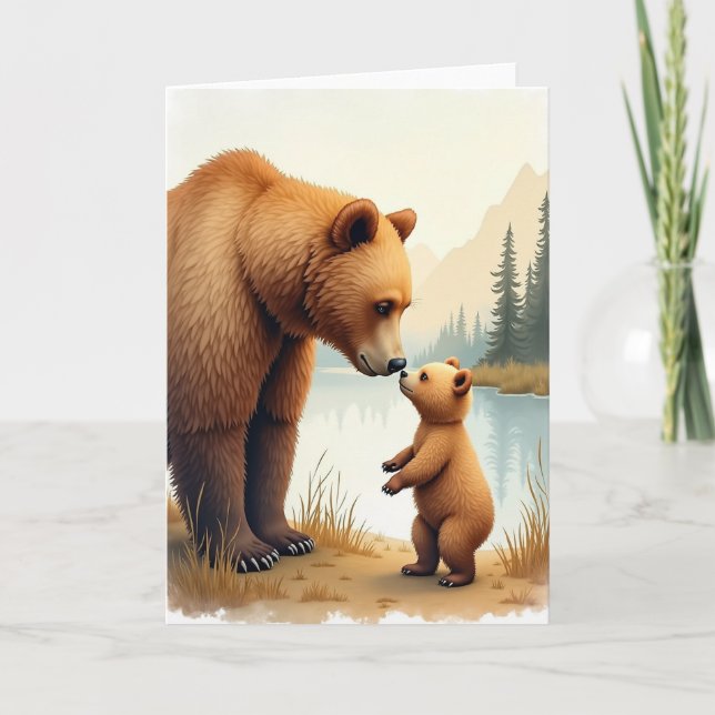 Fathers Day Wilderness Scene Card (Front)