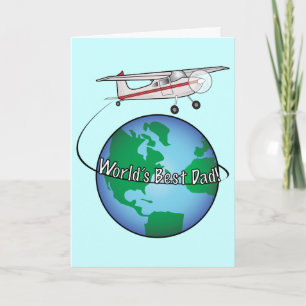 Father's Day with Aeroplane and World Card