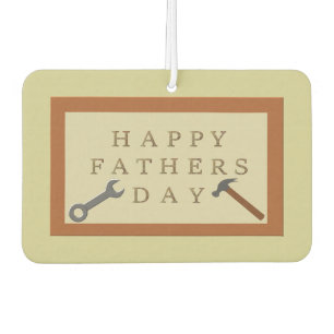 Fathers Day Wooden Sign Car Air Freshener