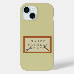 Fathers Day Wooden Sign iPhone 15 Case