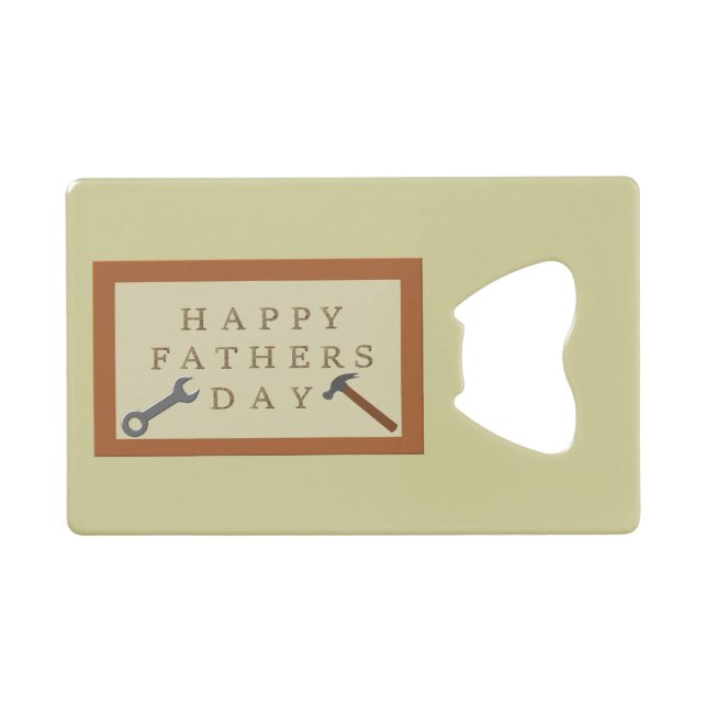 Fathers Day Wooden Sign Custom Message (Front (Horizontal))