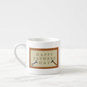 Fathers Day Wooden Sign Espresso Cup
