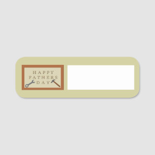 Fathers Day Wooden Sign Name Tag