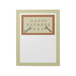 Fathers Day Wooden Sign Notepad