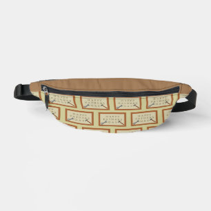 Fathers Day Wooden Sign Patterned Bum Bags