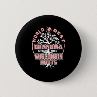 Father's Day | World Best Grandma 6 Cm Round Badge