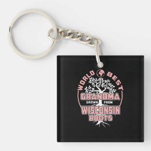 Father's Day World Best Grandma Key Ring