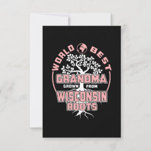 Father's Day World Best Grandma RSVP Card