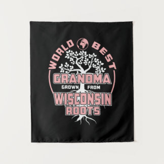 Father's Day | World Best Grandma Tapestry