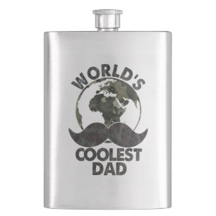 Father's Day World's Coolest Dad Hip Flask