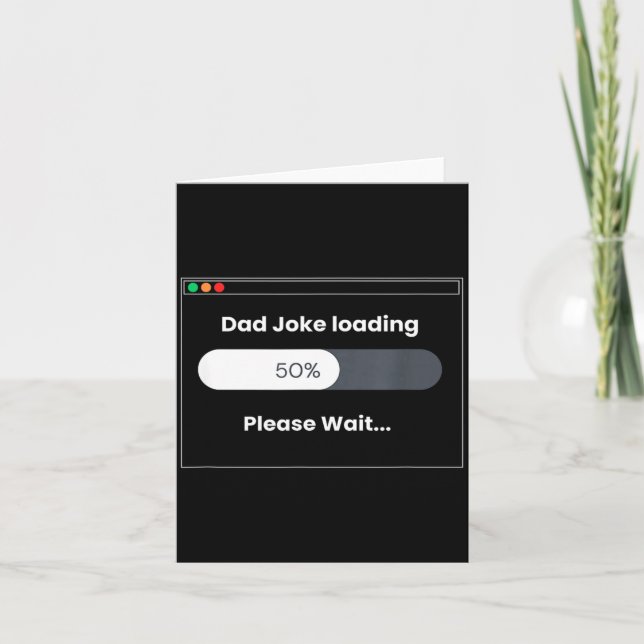 Fathers Gift - Funny Dad Joke Card (Front)