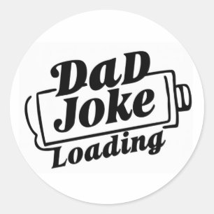Fathers gift idea classic round sticker