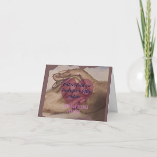 Fathers Hold Our Hearts Forever Thank You Card