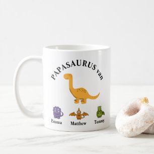 Father's present papasaurus mok coffee mug