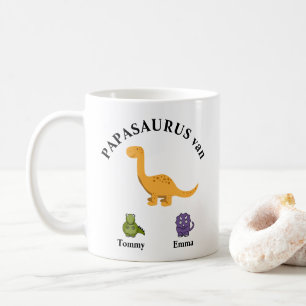Father's present papasaurus mok coffee mug