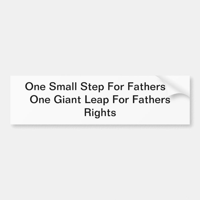 Fathers Rights Bumper Sticker (Front)