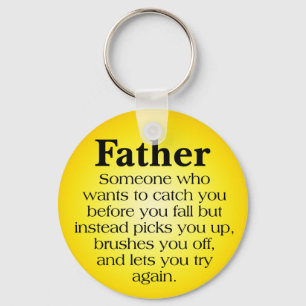 Father's Support Key Ring